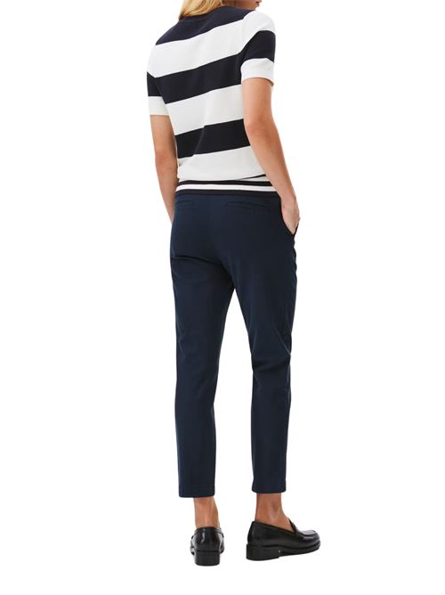 Pantalone donna blu scuro in cotone Tommy Hilfiger | WW0WW45920C1G